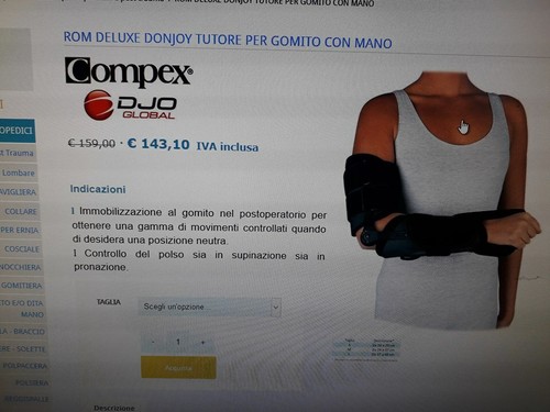 Tutore braccio rom - braccio,
